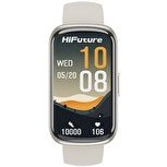 Resim HiFuture EVO2 Bluetooth 5.2 1.47" Su Geçirmez Nabız Takibli Spor Modlu Krem Akıllı Bileklik 