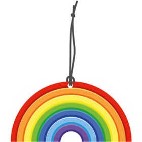 Resim Genel Markalar Gökkuşağı Tasarımlı Dekoratif Oto Kokusu Ve Oto Aksesuarı 