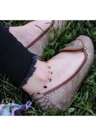 Resim Nusret 925 Ayar Rose Gümüş Göz Model Halhal Rose Gold 