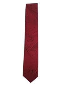 Resim Elifebru Exclusive Handicrafts Ebru Sanatı Saten Kumaş Kırmızı Siyah Erkek Kravat Sakr 152 Kırmızı Siyah 001 