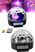 Resim NETWORK ART Mobee Sese Duyarlı Usb Ve Sd Kart Girişli Led Küre Disko Topu Rgb Işıklı Lazer Hoparlör Yüksek Ses 