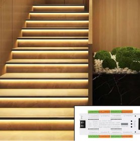 Resim Forlife Sensörlü Merdiven Basamak Aydınlatma Modülü 12/24V 400W 32KANAL 