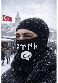 Resim Single Sword Termal Kar Maskesi Balaklava Bere 0//baskılı Çok Renkli 