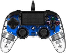 Resim Nacon Wired Illuminated Compact PlayStation 4 Controller Blue 