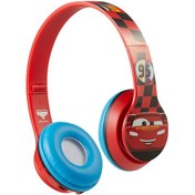 Resim Disney Cars Bluetooth Lisanslı Kulak Üstü Çocuk Kulaklığı 