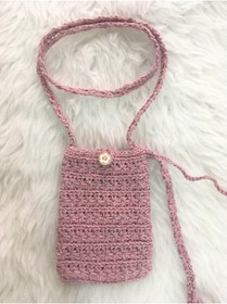 Resim Merve ÖZTÜRK Kadın/genç Telefon Çantası %100 El Emeği Mini Çanta 