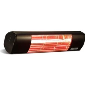 Resim Goldsun Aqua 2000 Watt Kumandasız IP55 Suya Dayanıklı Elektrikli Infrared Siyah Renk Dış Ortam Isıtıcısı 