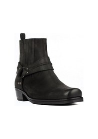 Resim Footcourt Siyah Büyük Boy Küt Burun Kovboy Botu 