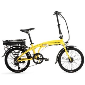 Resim Bisan Prime Elektrikli Katlanır Bisiklet 32 Cm V 20 Jant 7 Vites Cat Sarı Siyah Sarı 