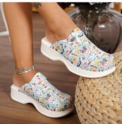 Resim Doktor Desenli Klasik Sabo Terlik Çok Renkli 