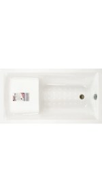 Resim Seatle Oturmalı Dikdörtgen Küvet 140x70, H55 (Gövde + Metal Ayak + Ön Panel) 