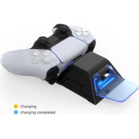 Resim Işıklı Playstation 5 Dualsense Oyun Kolu Şarj Istasyonu 