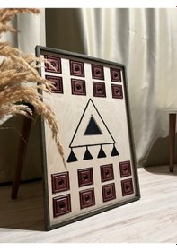 Resim Cıgıl Wood Anatolıan Talısman Ahşap Bohem Tablo 