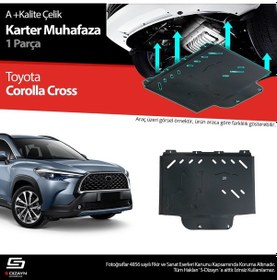 Resim S-dizayn Toyota Corolla Cross Çelik Karter Muhafaza 2022 Üzeri A+ Kalite 