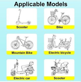 Resim Ebitda Türk Elektrikli Araç Askılı Çanta, Su Geçirmez Bisiklet Ön Cebi, Ördek Siyah, 26x21cm, Scooter/elektrikli Siyah 