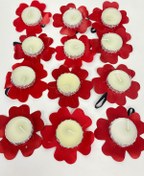 Resim Limelia Kırmızı Hediyelik Kına El Mumu 12 Li 