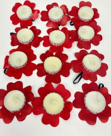 Resim Limelia Kırmızı Hediyelik Kına El Mumu 12 Li 