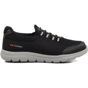 Resim WALKWAY Siyah Buz Triko Hafif Erkek Spor Ayakkabı Flexible II M 