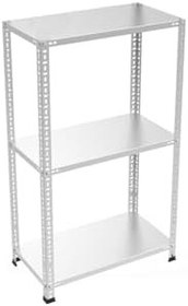 Resim Rafburada 3 Katlı 59X93-100Cm Galvaniz Çelik Raf -1.00 Mm 