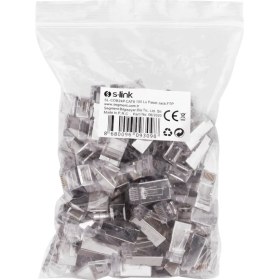 Resim S-Lınk SL-COB24P RJ45 Yeni Nesil Jac Utp Cat6 Metal (100LÜ PAKET)(1923) Nemere 