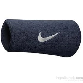 Resim Nike Swoosh Doublewide Wristbands 2 Unisex Gri Bileklik 