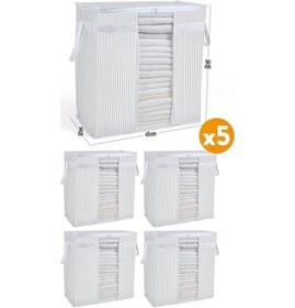 Resim 5 Adet - Pencereli Saklama Çantası 50 X 45 X 30 Cm 