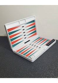Resim Katlanabilir Tavla Seti 25x20 Cm 3d Baskı Özel Tasarım Kompakt Tavla Oyunu 