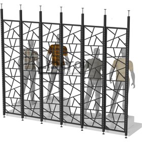 Resim Samba Vitrin Arkası Seperatör - 305cm / 250cm / beyaz 