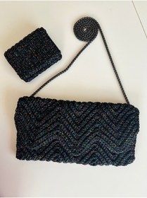 Resim Raban Handmade NOVA El Örgüsü Clutch Çanta & Cüzdan Seti 