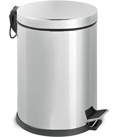 Resim GörSeç Paslanmaz Çelik Pedallı 12 Litre Çöp Kovası 12 Lt Ev Ofis Banyo Mutfak 
