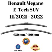 Resim Renault Megane E-tech Suv 2021 2022 Uyumlu Ön Cam Silecek Süpürgesi Takımı 650/400mm Silbak Sb2616c 