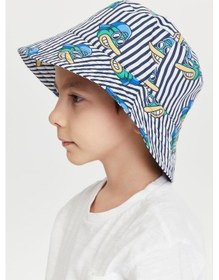 Resim Benitto Kids Erkek Çocuk Desenli Bucket Şapka 7003-mavi 