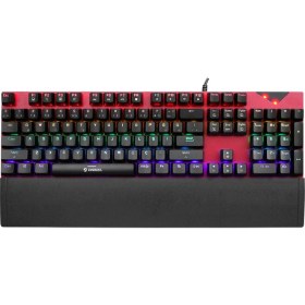 Resim Everest Kb-Mk7 Kırmızı USB Bilek Destekli Mekanik Klavye Q Red Switch Gaming Oyuncu Klavyesi 