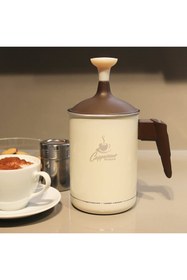 Resim Genel Markalar Aluminyum Moka Pot 3 Cups - Manuel Kahve Demleyici 3 Kupa & Süt Köpürtücü 0,5 Lt 
