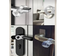 Resim Şeffaf Kapı Pencere Stoperi -Kapı Kolu Tamponu (4 Ad.) 