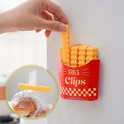 Resim 12 adet, Patates Cipsi Şeklinde Mühürleyici Klipsler, Yaratıcı Buzdolabı Sticker'ları 