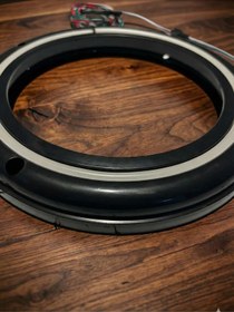 Resim Onerous Özel Üretim Dokunmatik Kumandalı 20 CM İçi boş Neon Işıklı Midrange Hoparlör Kapağı 1 Takım (2 Adet) 