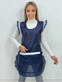 Resim Aşçı, Manikür Ustası, Satıcı, Pastacı İçin Mutfak Önlüğü 366081686 Mavi 