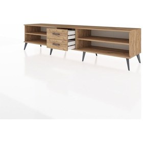 Resim Hyperion Tv Ünitesi 2 Raflı 2 Çekmeceli 220x44x51 Çam-çam Atlas Çam/atlas Çam - Atlas Çam 