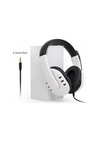 Resim Dobe Ps5 Uyumlu Kablolu Kulaklık Oyun Pc 3.5mm Xbox One Için Ps4 Pc Ps3 Ns Kulaklık Surround 