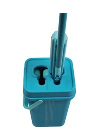 Resim Motek Mt-23 Mikrofiber Soft Mop Cam Parke Islak Zemin Temizlik Seti Mavi 