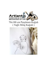 Resim Parşömen Kağıdı Milaj Kağıdı 70x100 Cm 20 Adet Yağlı Çizim Kağıdı Parşumen İnce Kopya Kağıdı 