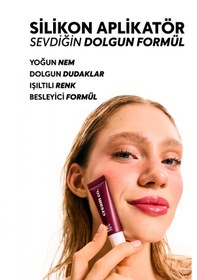 Resim Cream Co. 3in1 Lip Balm Dudak Nemlendirici & Ayna Seti Black Cherry 