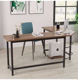 Resim Zizuva Tasarım Oval Köşe Bilgisayar Ve Çalışma Masası Ceviz - Siyah 