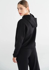 Resim hummel Tech Zip Hoodie 922436-2001 Siyah Kadın Fermaurlı Hoodie 