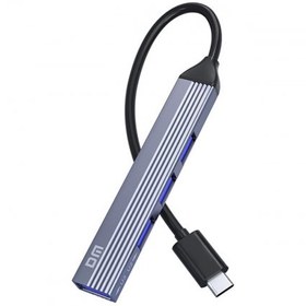 Resim DM CHB057 USB Type-C to 4 Portlu 3*USB 2.0 1*USB 3.0 Hub Çoklayıcı 1 Metre 