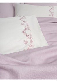 Resim Serenity Bambu Çift Kişilik Pike Takımı Vaila Lila - Pyrz-582242 Renkli 