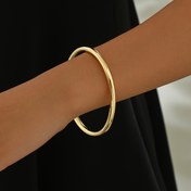 Resim 1 adet, Zarif Altın Tonlu İnce Tüp Bilezik, Moda Günlük Kadın Bileziği, Tatil ve Minimalist Tasarım, Gündelik Buluşma Dekoru 