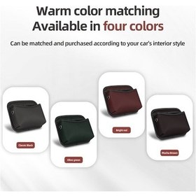 Resim Dancemonkey Yapışkanlı Araç Orta Konsolu Saklama Çantası Kahverengi 