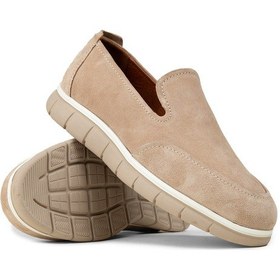 Resim Deery Erkek Hakiki Süet Bej Loafer Ayakkabı - 02044mbeje01 